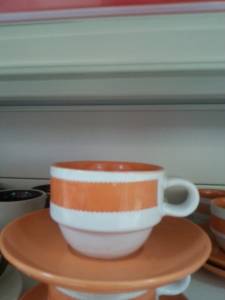 13136 Colored Cup With Plate